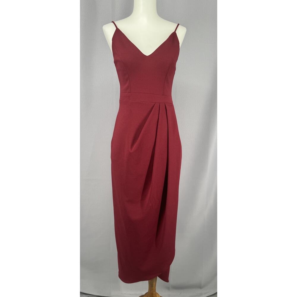 Size 0 BHLDN Anabela Burgundy Midi Dress